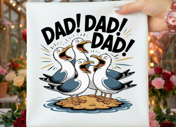 Download Dad Father's Day Seagull Funny Shirt PNG - Funny shirt Collection