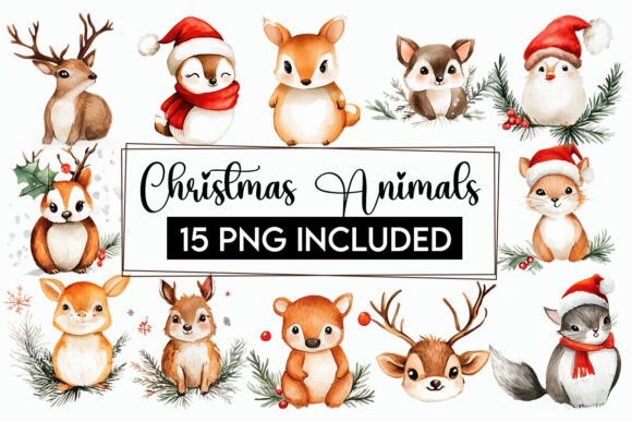 Download Xmas Animals Clipart, Winter Season PNG - Xmas animals clipart Collection