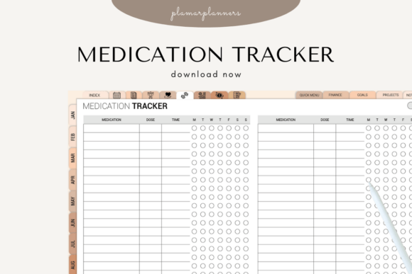 Download Medication Tracker – Printable &amp; - Cat Collection