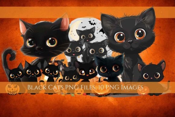 Download Black Cat, Halloween, High Quality PNG - Cat Collection